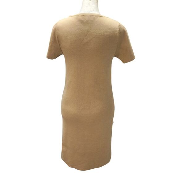 Elisabetta Franchi Women's Mini Dress Size Small Stretch Chain Detail Ruffle - Picture 4 of 12